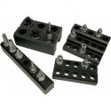 Porte-outil HSK63 en polypropylène compact 10 p. l. 360 x P. 180 x H. 60 mm