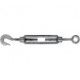 Tendeur DIN 1480 M20 L.367-497mm avec crochet et oeil ZN VE-5 pcs. (Par 5)