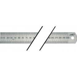 Règle en métal L.500mm acier flexible graduation g A -mm/mm H.PREISSER