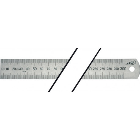Règle en métal L.500mm acier flexible graduation g A -mm/mm H.PREISSER