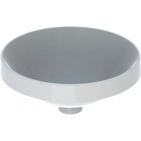 Lavabo à encastrer VariForm rond d: 400mm sans trou de robinetterie sans trop plein blanc