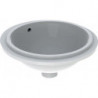 Lavabo sous plan VariForm rond d: 330mm sans trou de robinetterieavec trop plein blanc KT