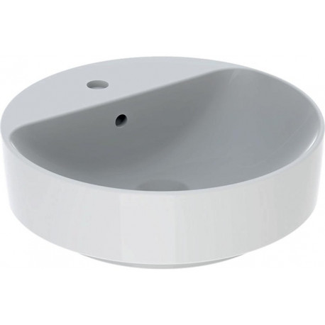 Lavabo VariForm rond d: 450mm avec trou pour robinetavec trop plein blanc KT