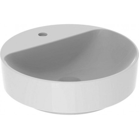 Lavabo VariForm rond d: 450mm avec trou pour robinet sans trop plein blanc KT