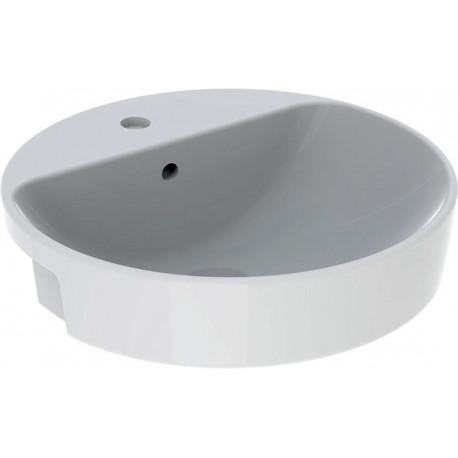 Lavabo semi-encastré Geberit VariForm rond d : 500mm m HL m ÜL we KT