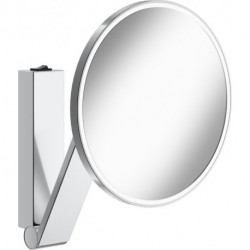 Miroir grossissant iLook_move d : 212 mm, illuminé noir chrome brossé KEUCO