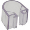 Clips 18 mm transparent