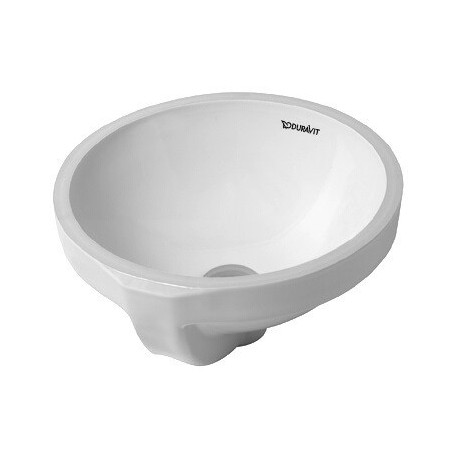 Lavabo à encastrer DURAVIT ARCHITECavec trop plein sans trou de robinetterie B d: 325mm sans trou de robinetterie blanc