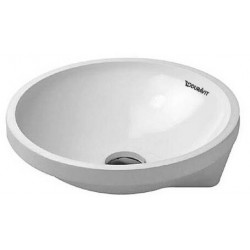 Lavabo à encastrer DURAVIT ARCHITEC sans trop plein plage de robinettrie d: 400mm sans trou de robinetterie blanc