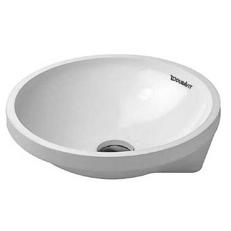 Lavabo à encastrer DURAVIT ARCHITEC sans trop plein plage de robinettrie d: 400mm sans trou de robinetterie blanc
