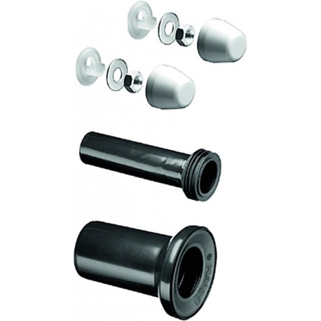 Ensemble entrée et sortie WC, tuyau d'évacuation d 90 mm, tuyau de raccordement 180 mm SCHELL