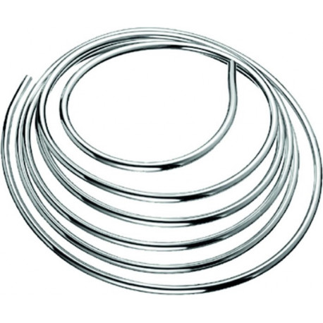 Tuyau flexible en cuivre Schell. Anneau de 5m. chromé d-10mm