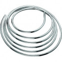 Tuyau flexible en cuivre Schell. Anneau de 5m. chromé d-10mm