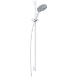 Freshline set de douche L90 cmavec douchette 3 jets blanc brillant