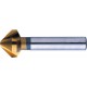 Fraise conique 90°, à chanfreiner et ébavurer, en acier à coupe rapide, DIN 335-C, revêtement TiN, Ø nominal : 20,5 mm, Plus petit Ø 3,5 mm