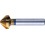 Fraise conique 90°, à chanfreiner et ébavurer, en acier à coupe rapide, DIN 335-C, revêtement TiN, Ø nominal : 20,5 mm, Plus petit Ø 3,5 mm