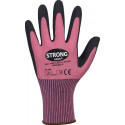 Gants LADY FLEXTER Taille 6 rose/noir EN 420/EN 388 PSA II STRONGHAND (Par 12)