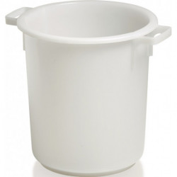 Bidon plastique environ 40l HD-PE blanc D420xH445mm avec poignée extérieure CRAEMER