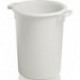 Bidon plastique environ 40l HD-PE blanc D420xH445mm avec poignée extérieure CRAEMER