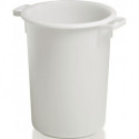 Bidon plastique environ 40l HD-PE blanc D420xH445mm avec poignée extérieure CRAEMER