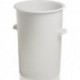 Bidon plastique 110l environ HD-PE blanc D515xH733mm avec poignée extérieure CRAEMER