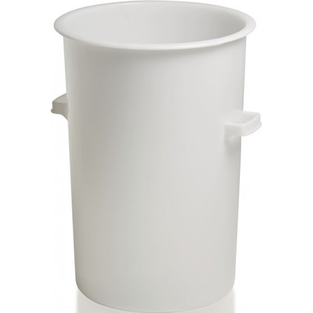 Bidon plastique 110l environ HD-PE blanc D515xH733mm avec poignée extérieure CRAEMER