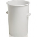Bidon plastique 110l environ HD-PE blanc D515xH733mm avec poignée extérieure CRAEMER