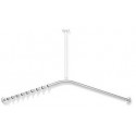 Tringle à rideaux Sonderl. d- 2.5cm Inox mat poncé