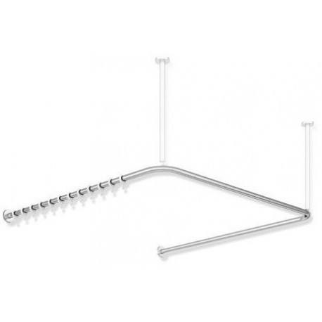 Tringle à rideaux Sonderl. d- 2.5cm Inox mat poncé