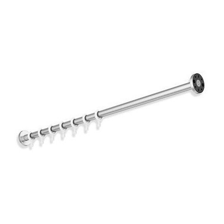 Tringle à rideaux Sonderl. d- 2.5cm Inox mat poncé