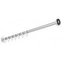 Tringle à rideaux Sonderl. d- 2.5cm Inox mat poncé