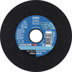 Disque à tronçonner SGP STEELOX D125x0.8 mm droit INOX perçage 22.23 mm PFERD (Par 25)