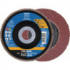 Disque à lamelles POLIFAN A PSF STEELOX D. 125 mm granulation A-60 conique acier (Par 10)
