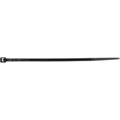 Colliers de câblage L. 368 mm l. 4.8 mm polyamide noir stabilisés aux UV 100un./