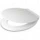 Abattant WC EXKLUSIV avec fixation en acier inoxydable blanc