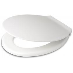 Abattant WC EXKLUSIV avec fixation en acier inoxydable blanc