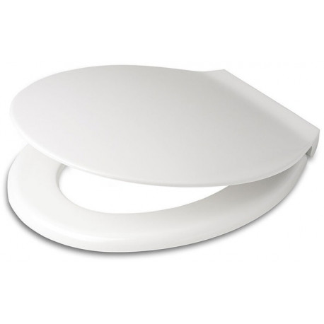 Abattant WC EXKLUSIV avec fixation en acier inoxydable blanc