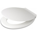 Abattant WC EXKLUSIV avec fixation en acier inoxydable blanc