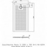 Receveur de douche Hoesch MUNA S avec antidérapant 1300x700x30mm blanc