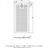Receveur de douche Hoesch MUNA S avec antidérapant 1600x800x30mm blanc