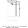 Receveur de douche Hoesch MUNA S 1100x700x30mm blanc