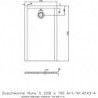 Receveur de douche Hoesch MUNA S 1200x700x30mm blanc
