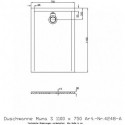 Receveur de douche Hoesch MUNA S 1100x750x30mm blanc