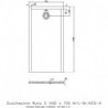 Receveur de douche Hoesch MUNA S 1400x750x30mm blanc