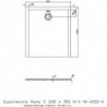 Receveur de douche Hoesch MUNA S 1000x900x30mm blanc
