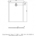 Receveur de douche Hoesch MUNA S 1300x1000x30mm blanc