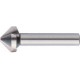 Fraise conique 90°, à chanfreiner et ébavurer, PM, Ø nominal : 12,4 mm, Plus petit Ø 2,8 mm, Long. totale 56 mm, queue Ø 8 mm