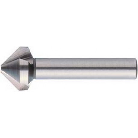 Fraise conique 90°, à chanfreiner et ébavurer, PM, Ø nominal : 16,5 mm, Plus petit Ø 3,2 mm, Long. totale 60 mm, queue Ø 10 mm