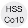 Fraise d'ébauche courte, type HR, 3 à 6 dents, en acier à coupe rapide à 10% de cobalt, sans revêtement, Ø d1 - k12 : 6,0 mm