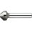 Fraise conique 90°, à chanfreiner et ébavurer, en carbure, Ø nominal : 25,0 mm, Plus petit Ø 3,8 mm, Long. totale 67 mm, queue Ø 10 mm